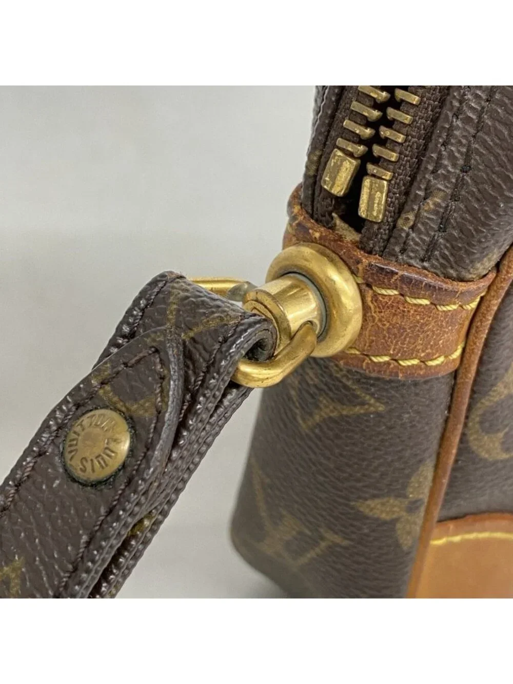 Louis Vuitton Clutch Monogram Marly Dragonne GM Brown